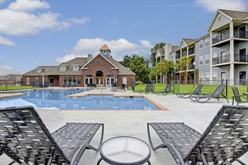 Resort-style swimming pool